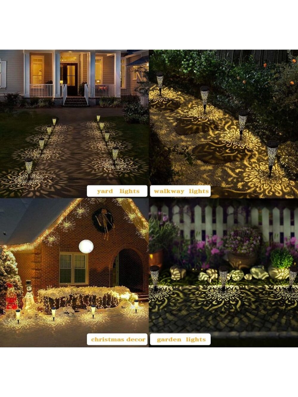 New 6-Pack Solar Pathway Lights Warm LED Waterproof Landscape Lights for Yards - Picture 5 of 6